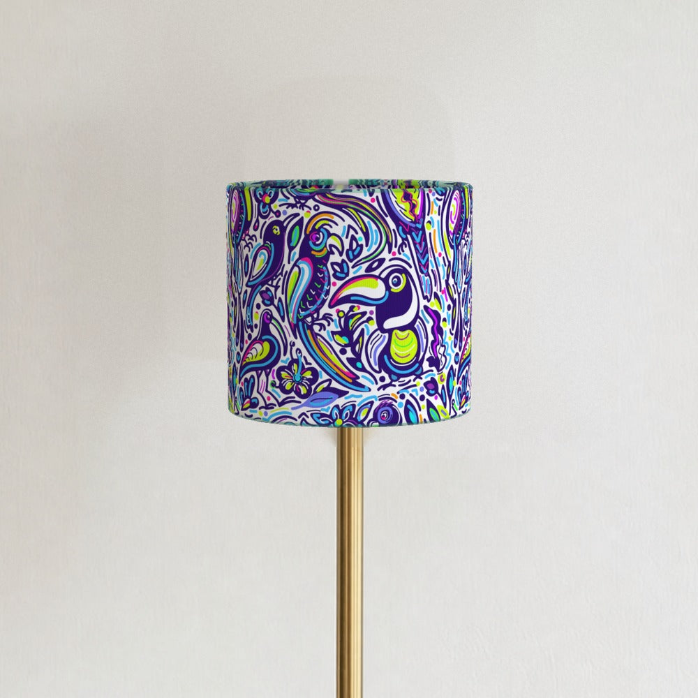 Psychedelic Toucan Pattern lampshade