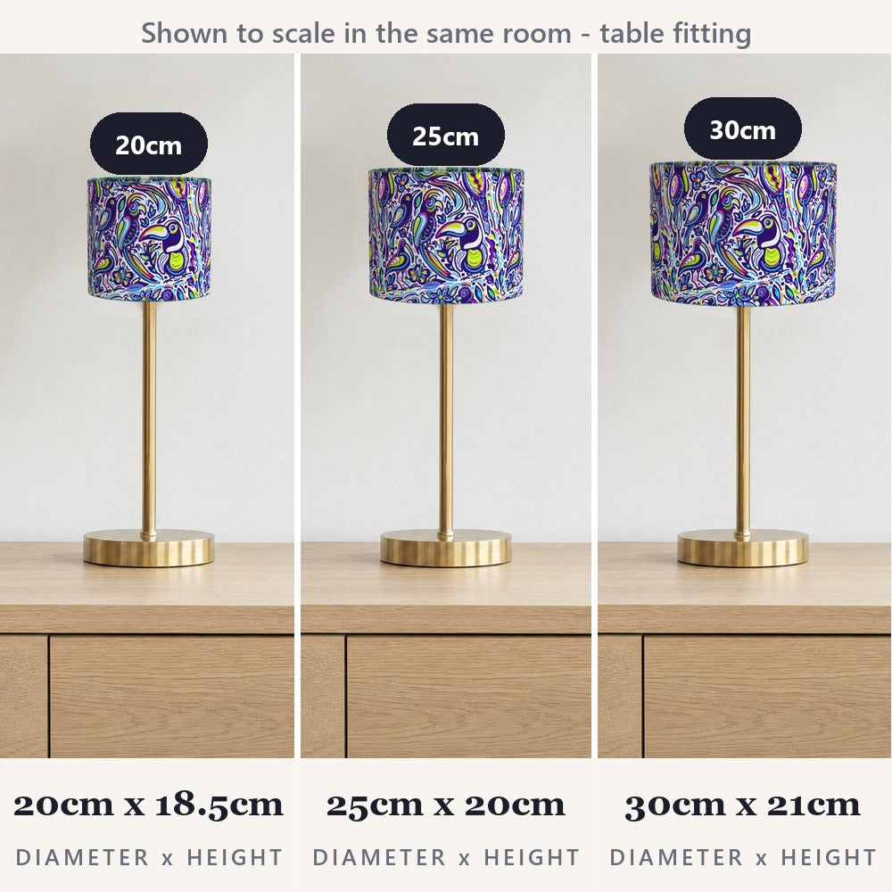 Psychedelic Toucan Pattern lampshade
