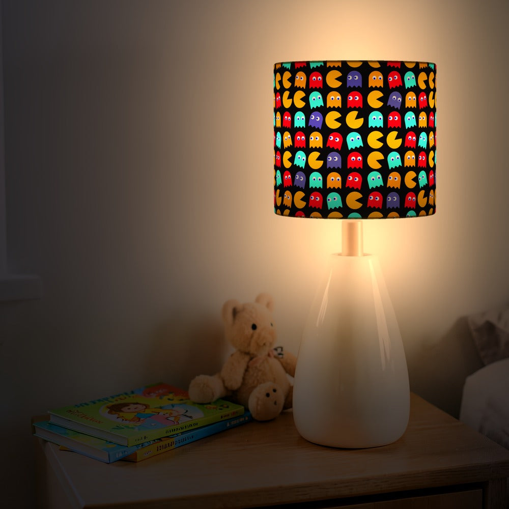 Retro Arcade Ghost Pattern lampshade