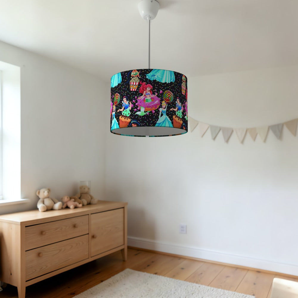 Colorful Princess and Candy Theme lampshade