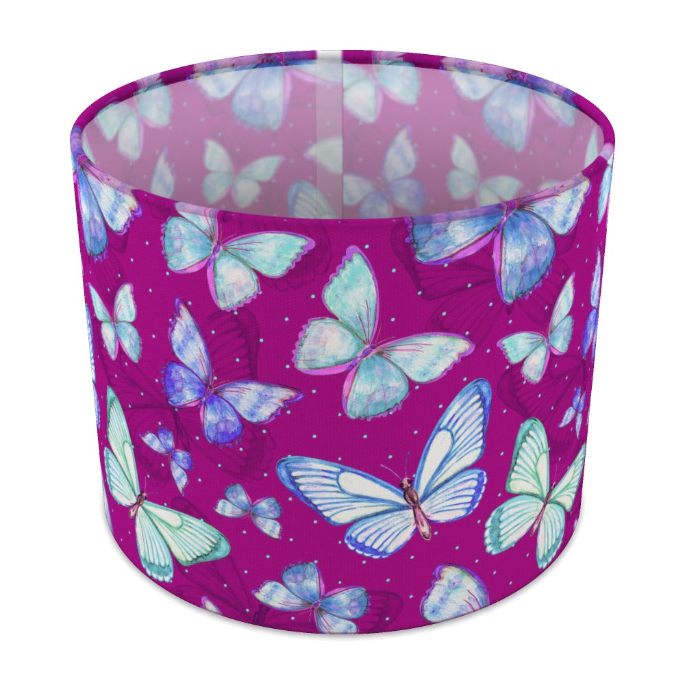 Purple Butterfly Pattern lampshade - 25cm Table
