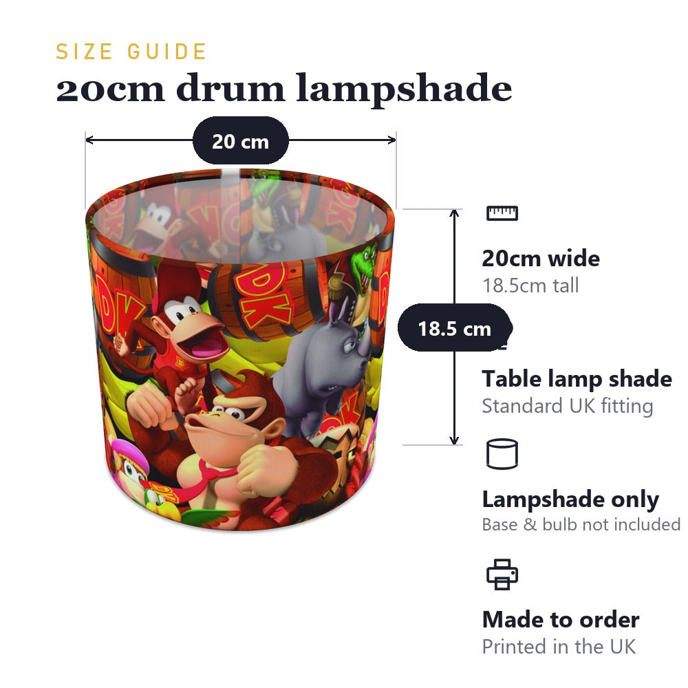 Donkey Kong Characters Bright Design lampshade