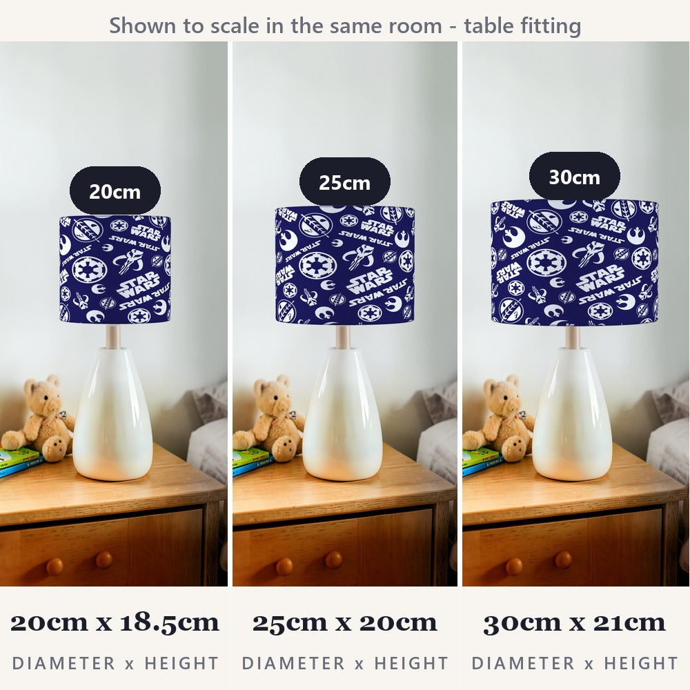 Navy Space Movie Themed lampshade
