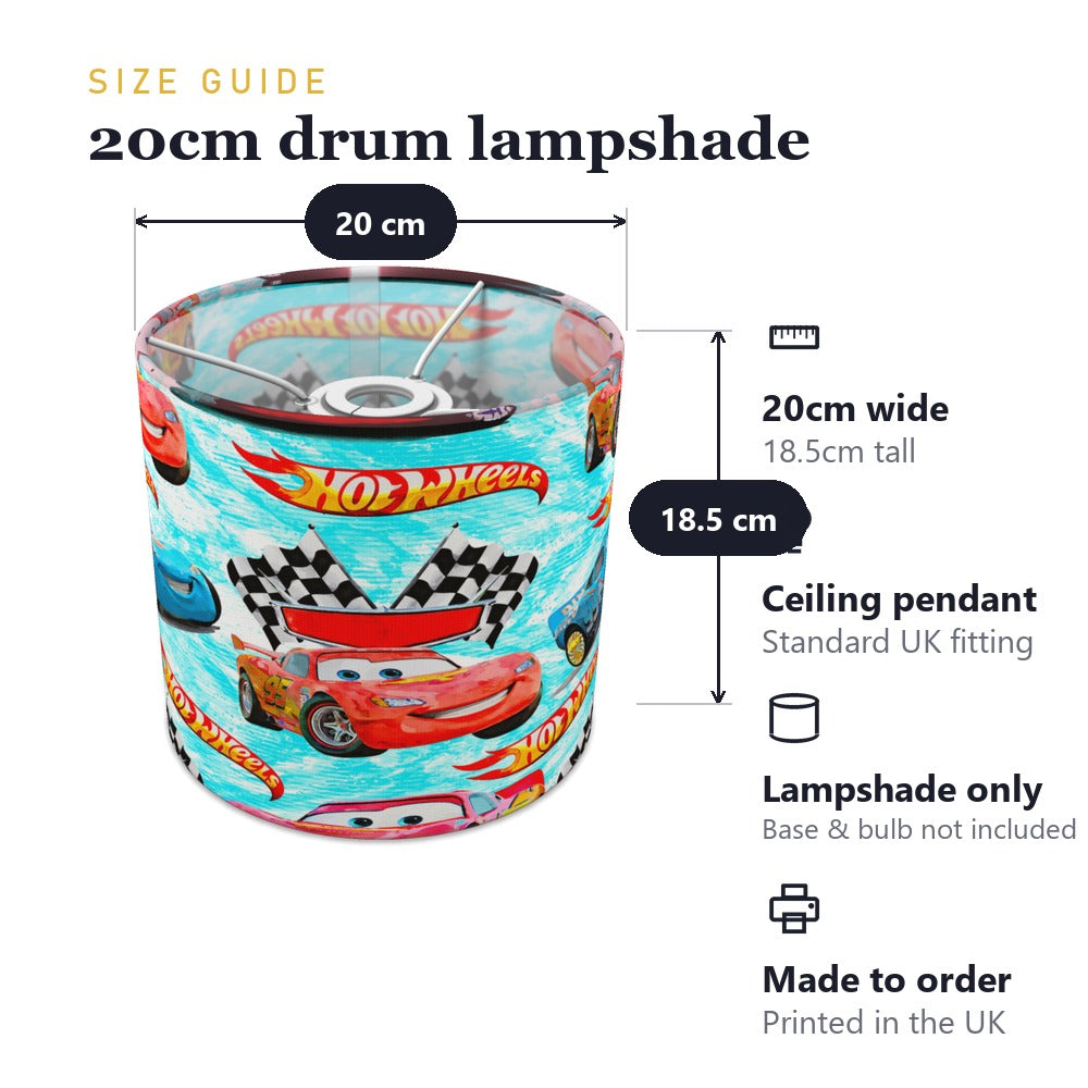 Hot Wheels Racing Cars lampshade