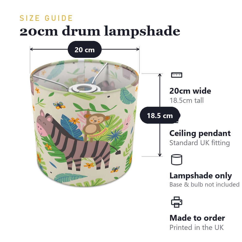Jungle Safari Animal lampshade