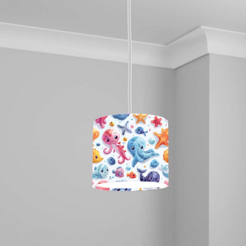 Aquatic Lampshade Kids Bedroom LightShade ver124 20CM X 18.5CM
