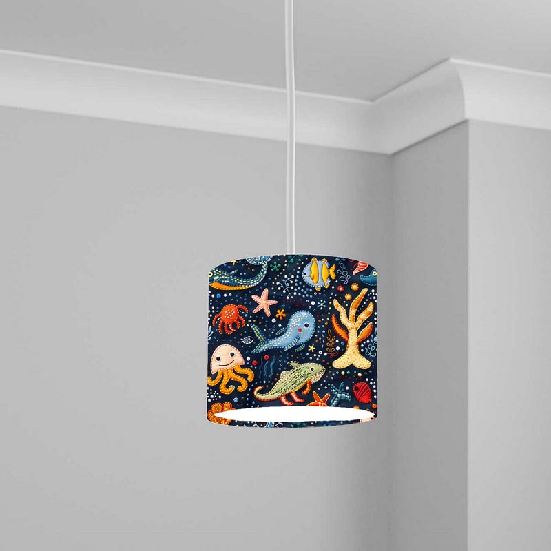 Aquatic Lampshade Kids Bedroom LightShade ver289 20CM X 18.5CM