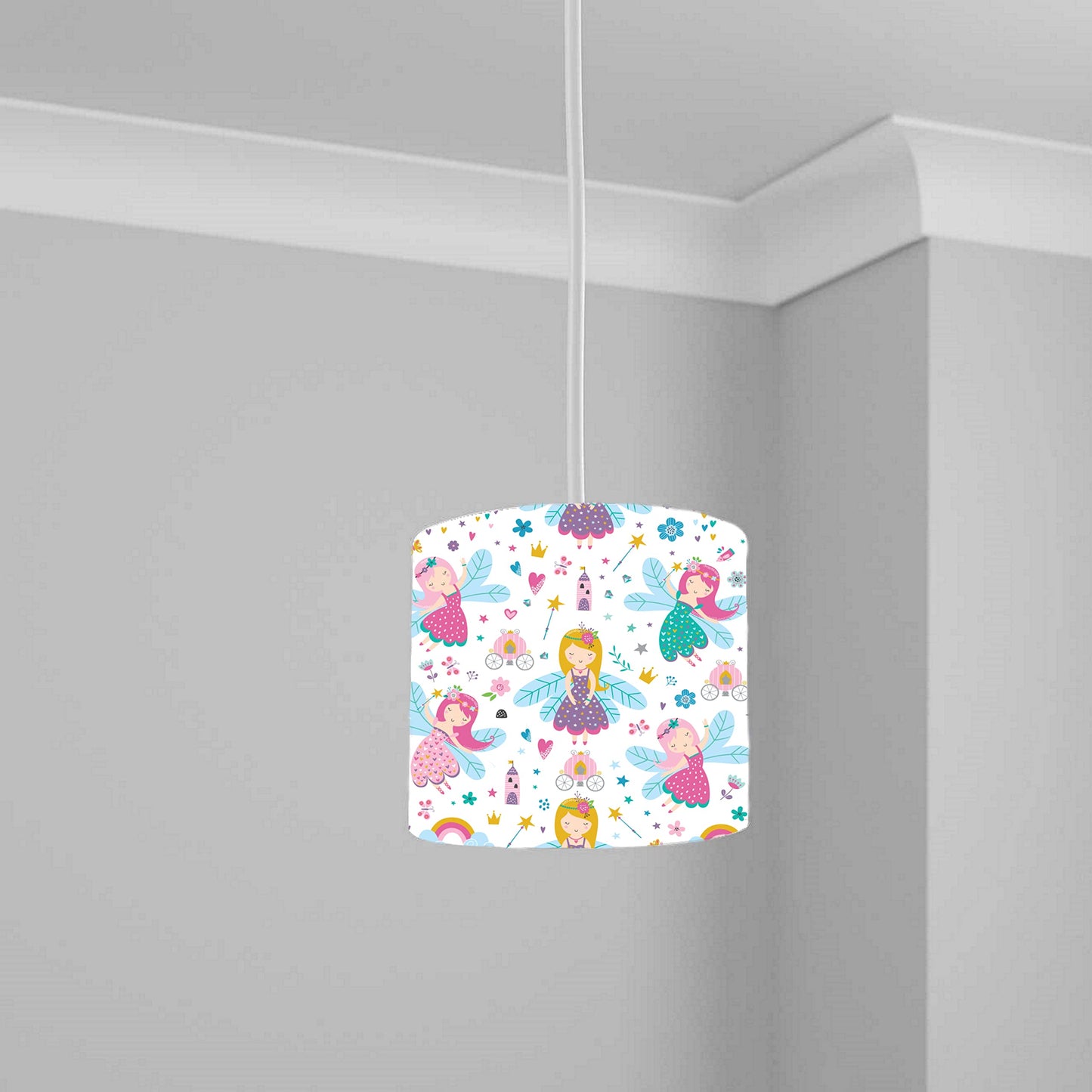 Silhouette Fairys Kids Bedroom lampshade Light Shade 20CM X 18.5CM