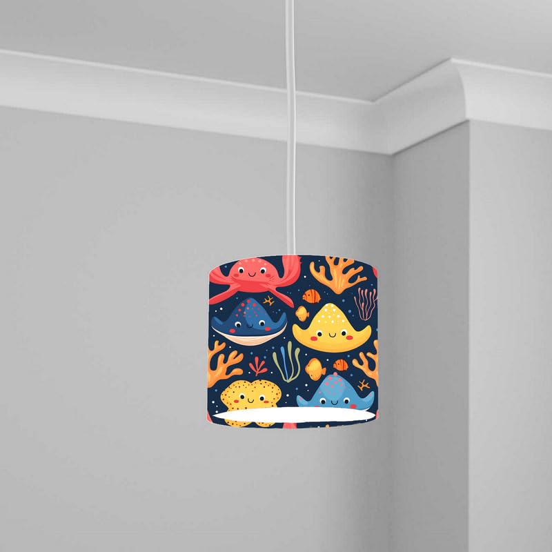 Aquatic Lampshade Kids Bedroom LightShade ver283 20CM X 18.5CM