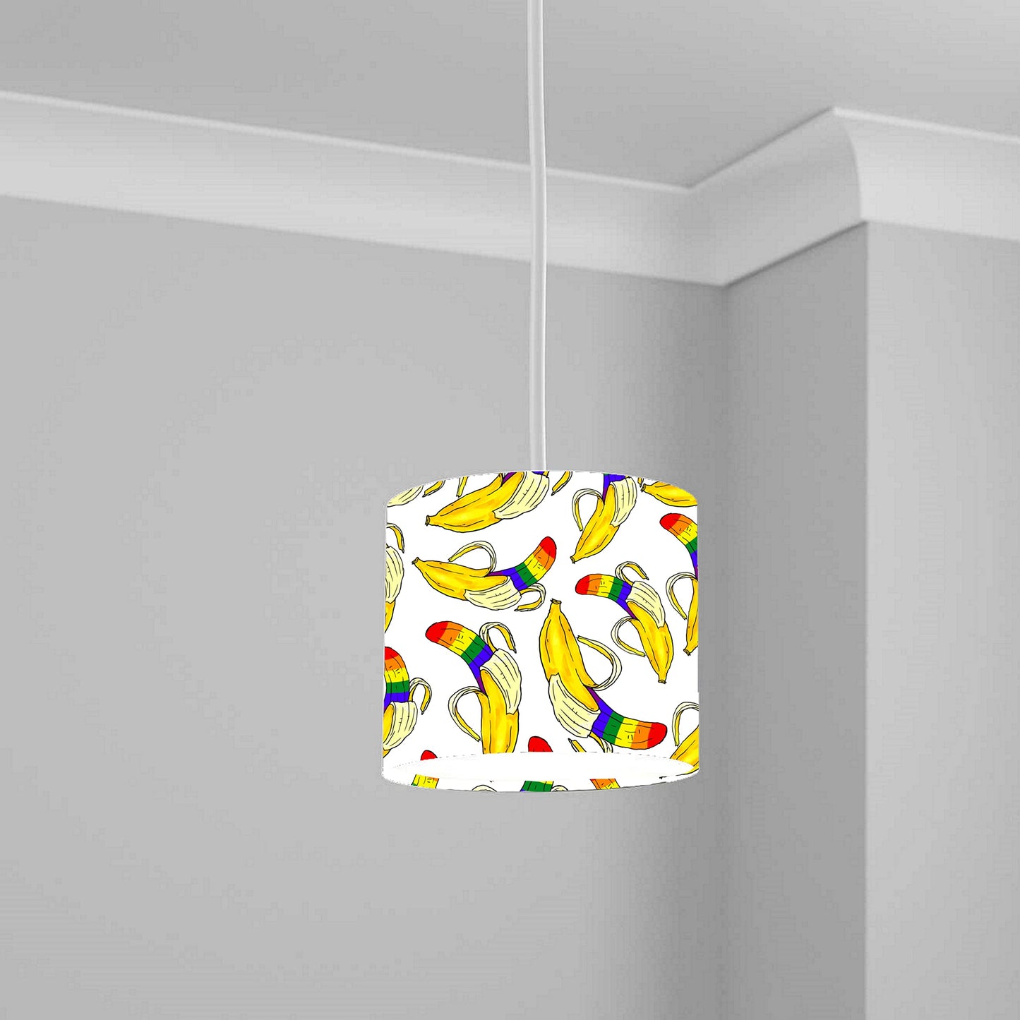 Rainbow Banana Pattern Ceiling Lampshade Lightshade for Room - 20cm x 18.5cm
