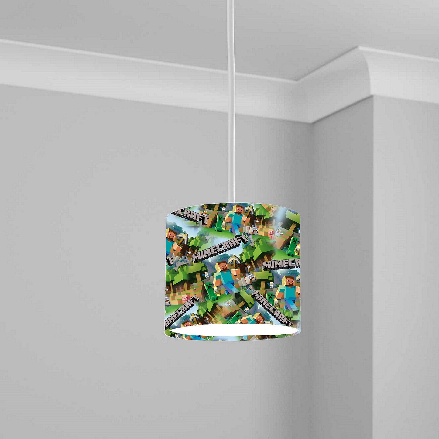 Pixels Mining Game lampshade Pattern Light Shade Lightshade 20CM X 18.5CM