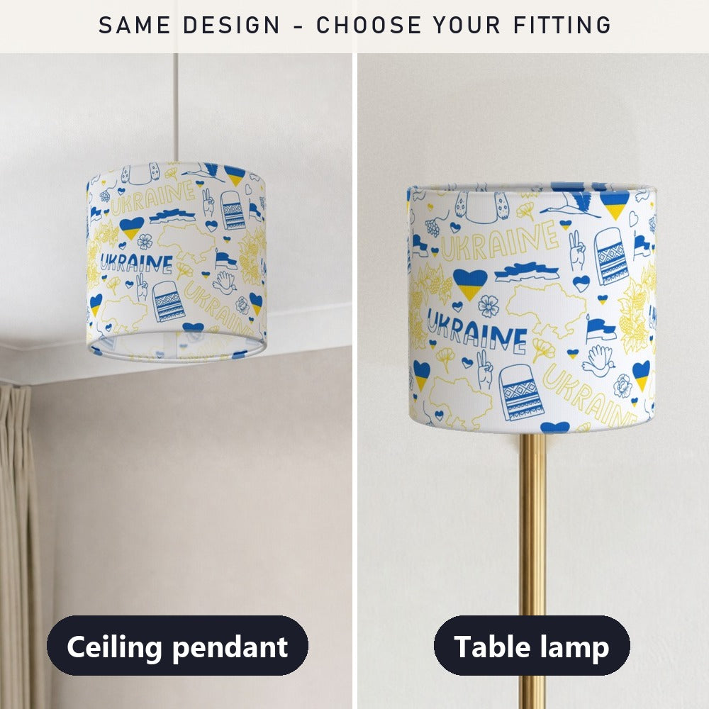 Vibrant Eastern European Theme Inspired Pattern lampshade