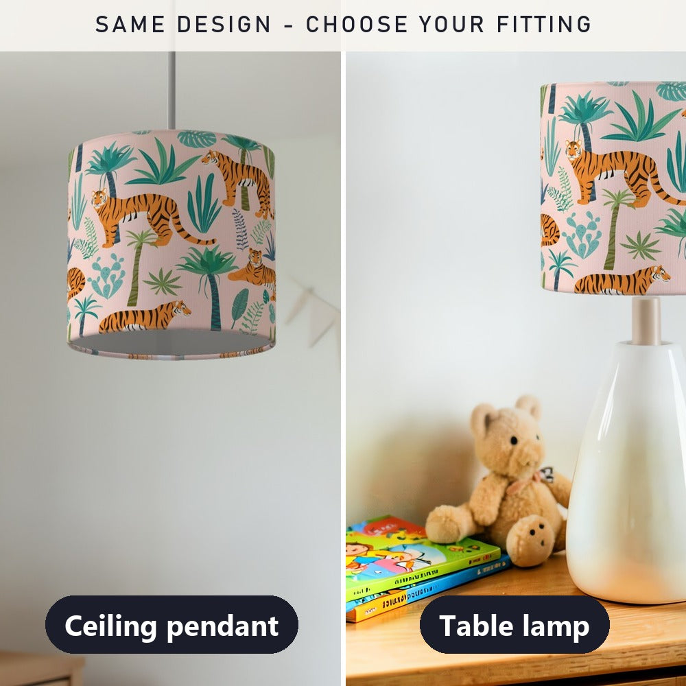 Jungle Tiger Safari lampshade