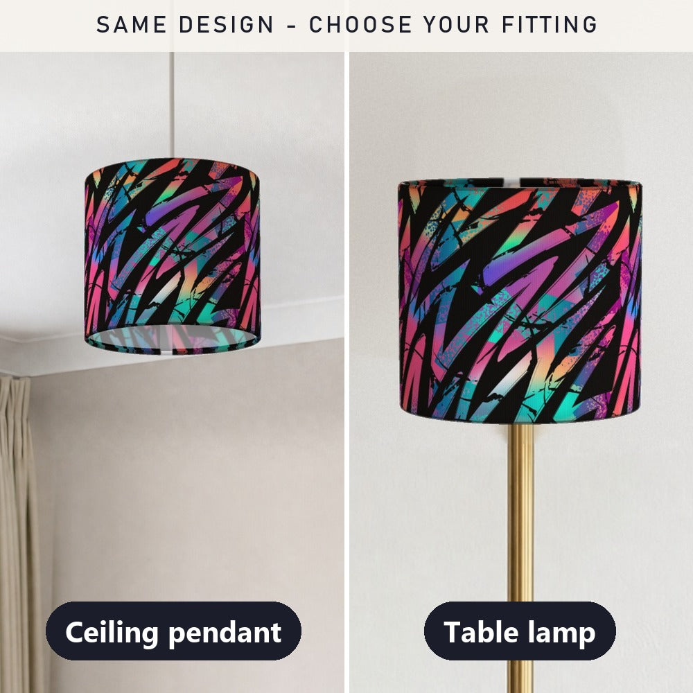 Multicolor Zigzag Pattern lampshade