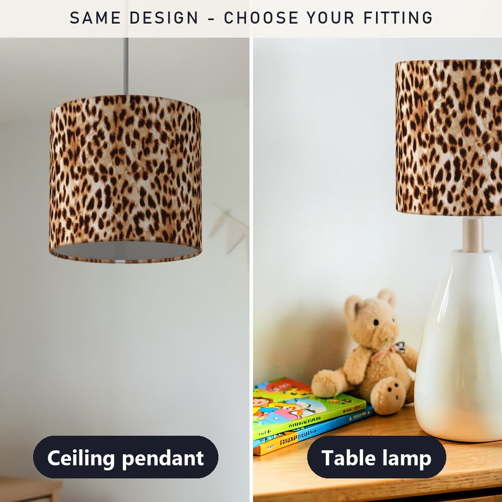 Leopard lampshade
