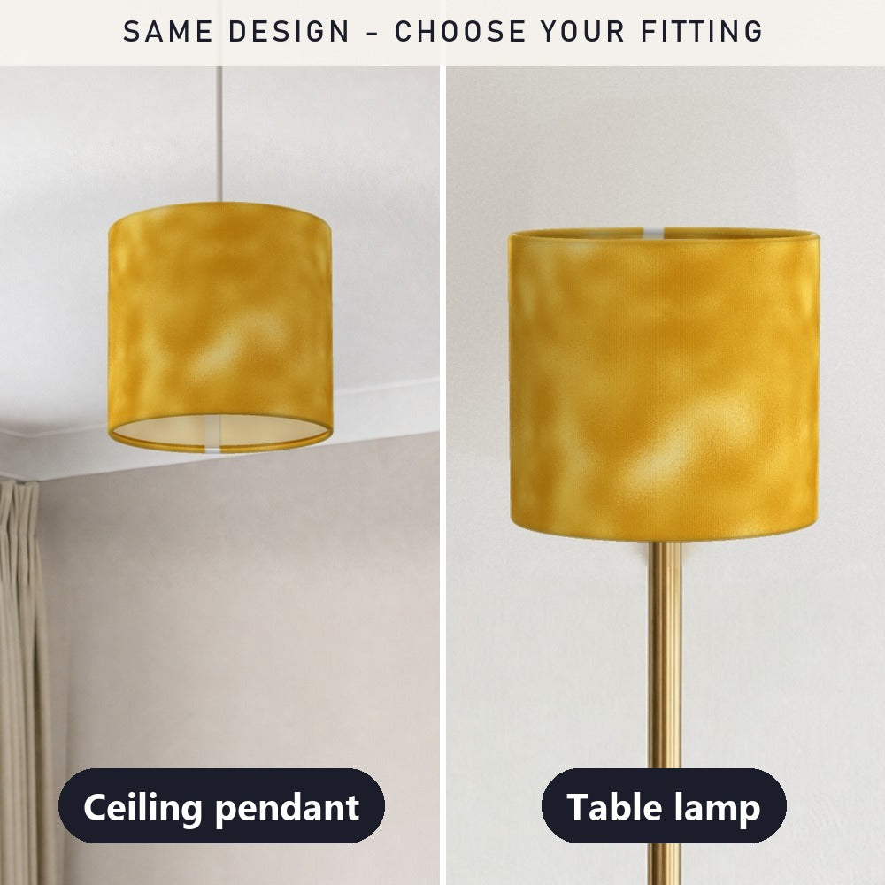 Vibrant Yellow-orange Pattern lampshade