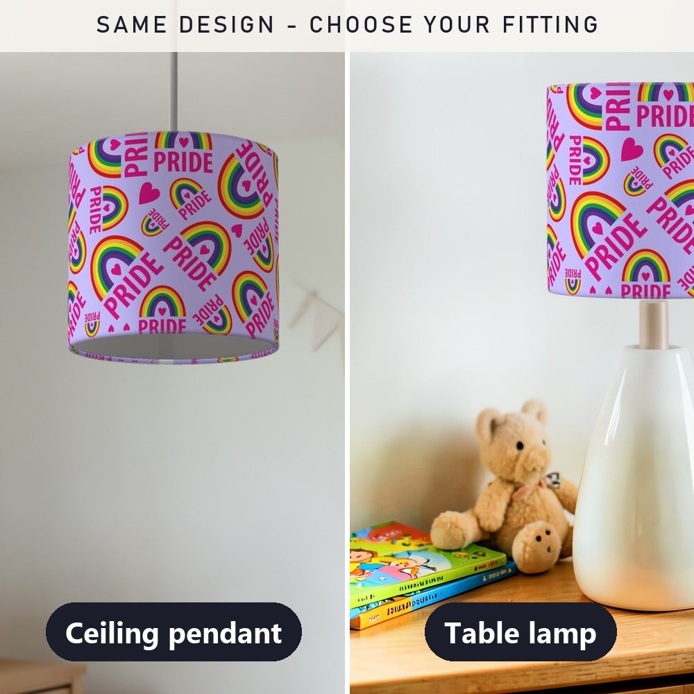 Rainbow Pride lampshade