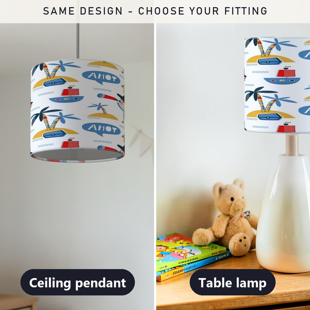 Pirate Adventure lampshade