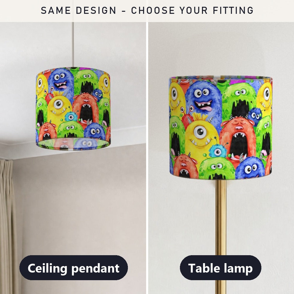 Colorful Monster Design lampshade