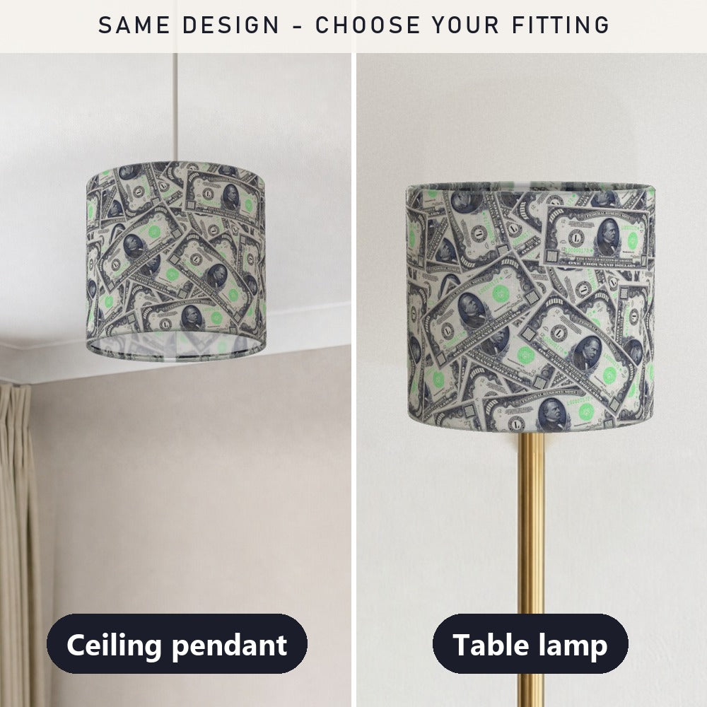 Money Pattern lampshade