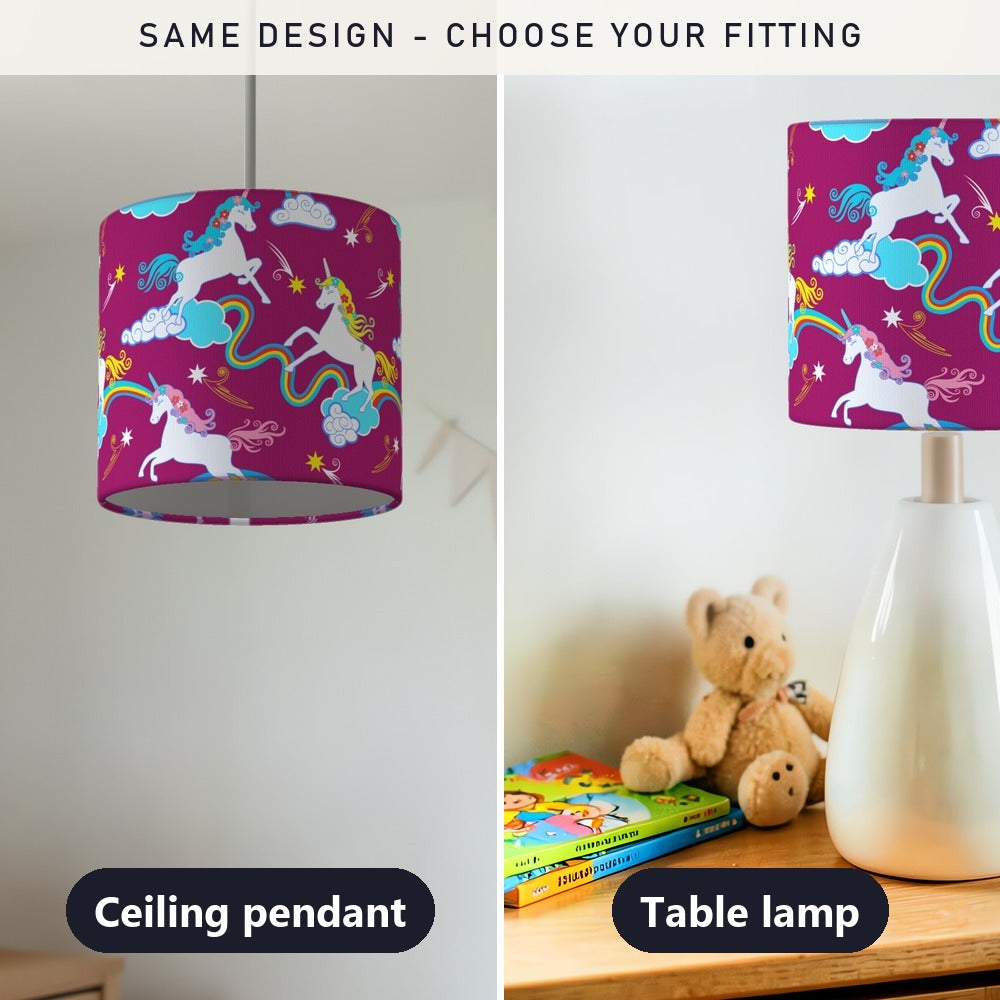 Magical Unicorn Dreamscape lampshade