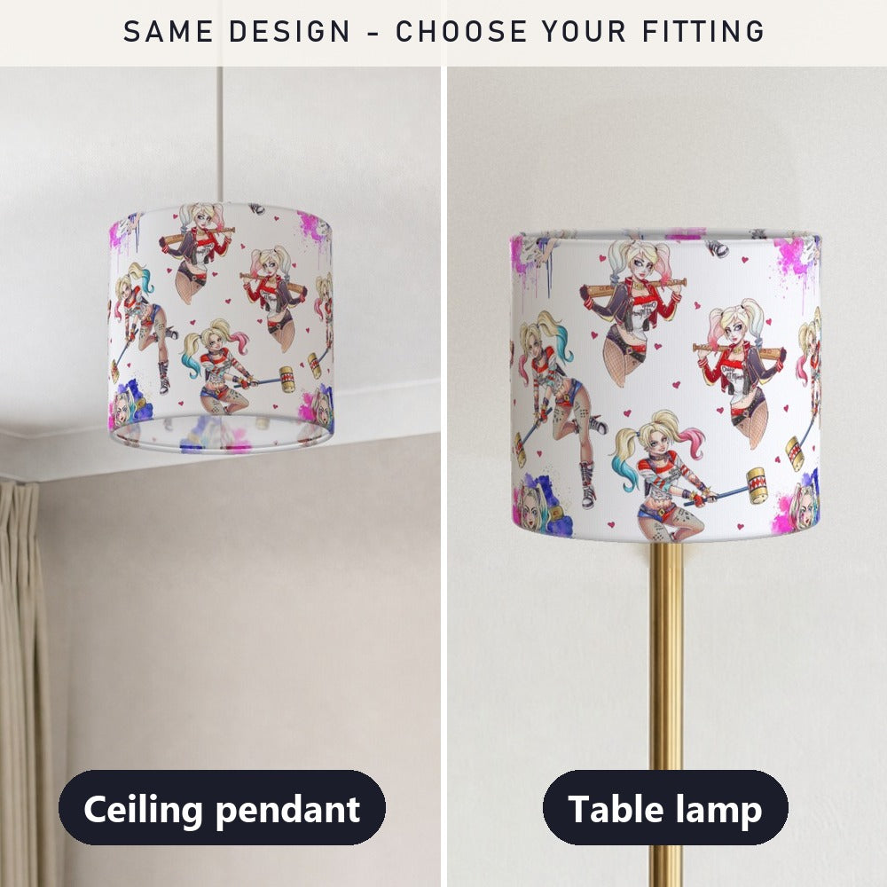Comic-inspired Character Pattern lampshade