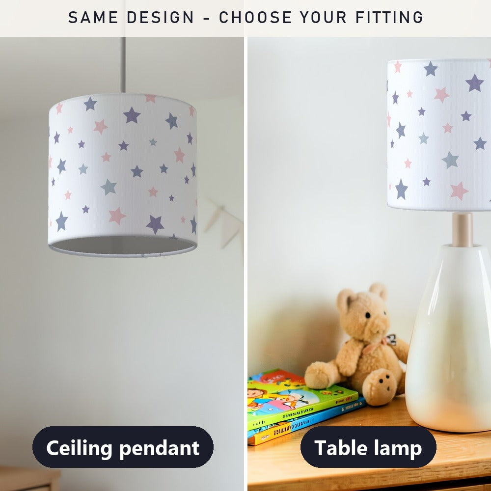 Pastel Starry Sky lampshade