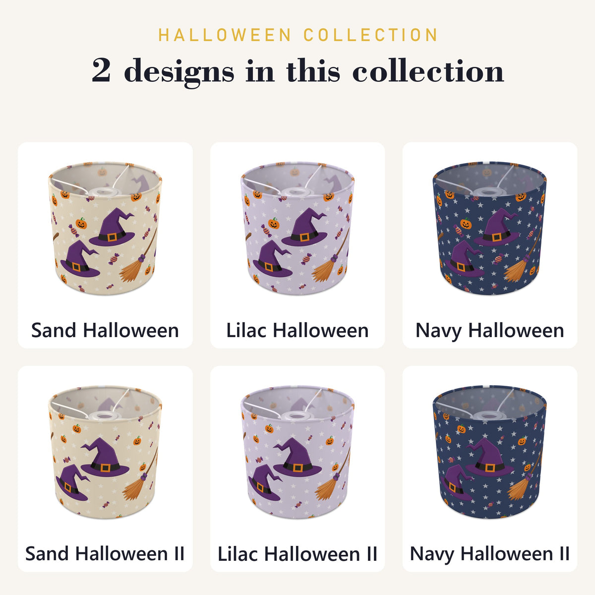 Lilac Halloween II lampshade - 20cm x 18.5cm Ceiling - photo 8