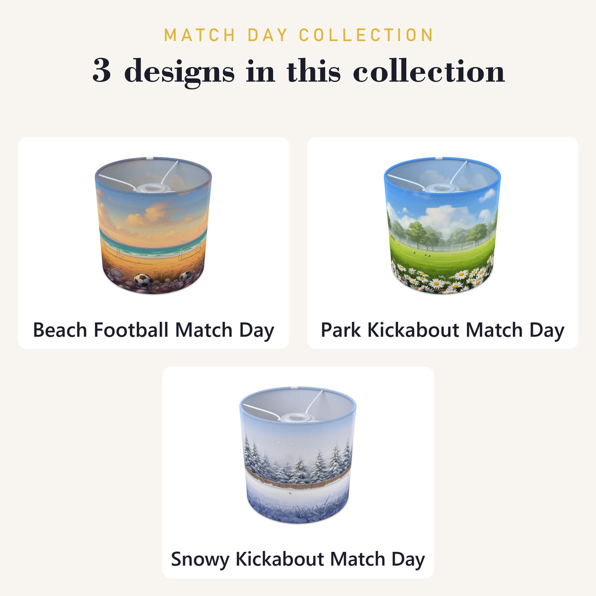 Match Day wraparound lampshade - Beach Football - photo 9