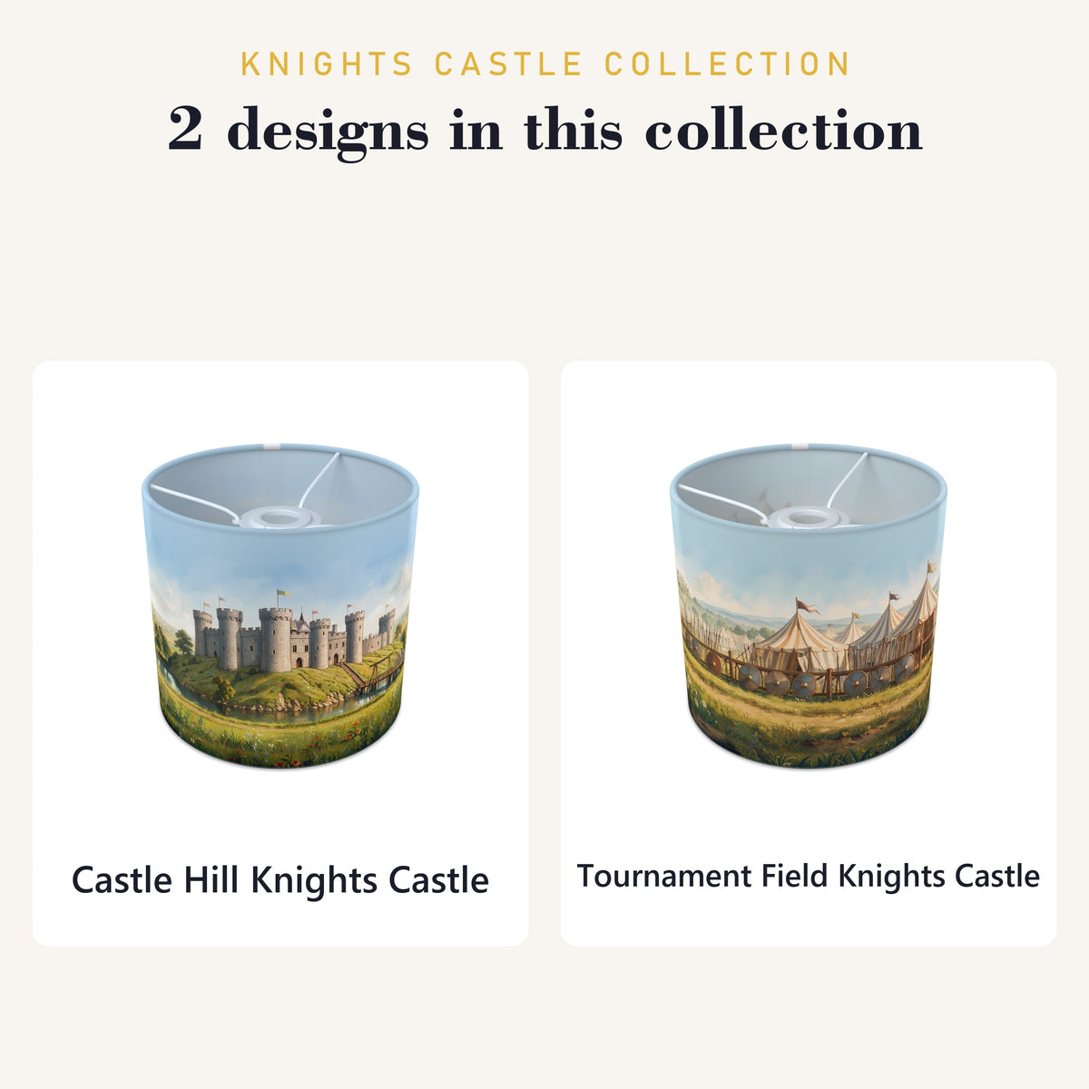 Knights Castle wraparound lampshade - Castle Hill - photo 9