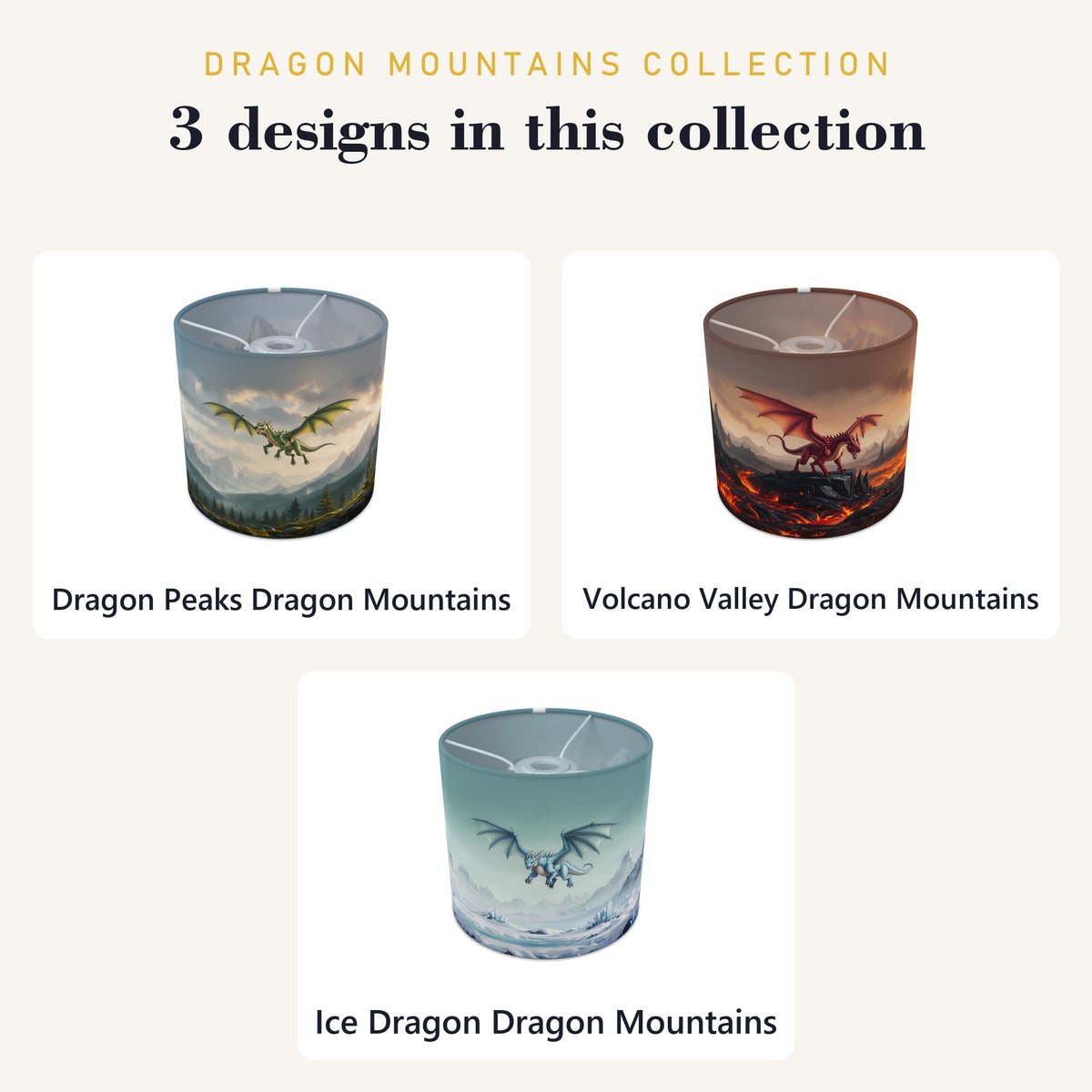 Dragon Mountains wraparound lampshade - Dragon Peaks - photo 9