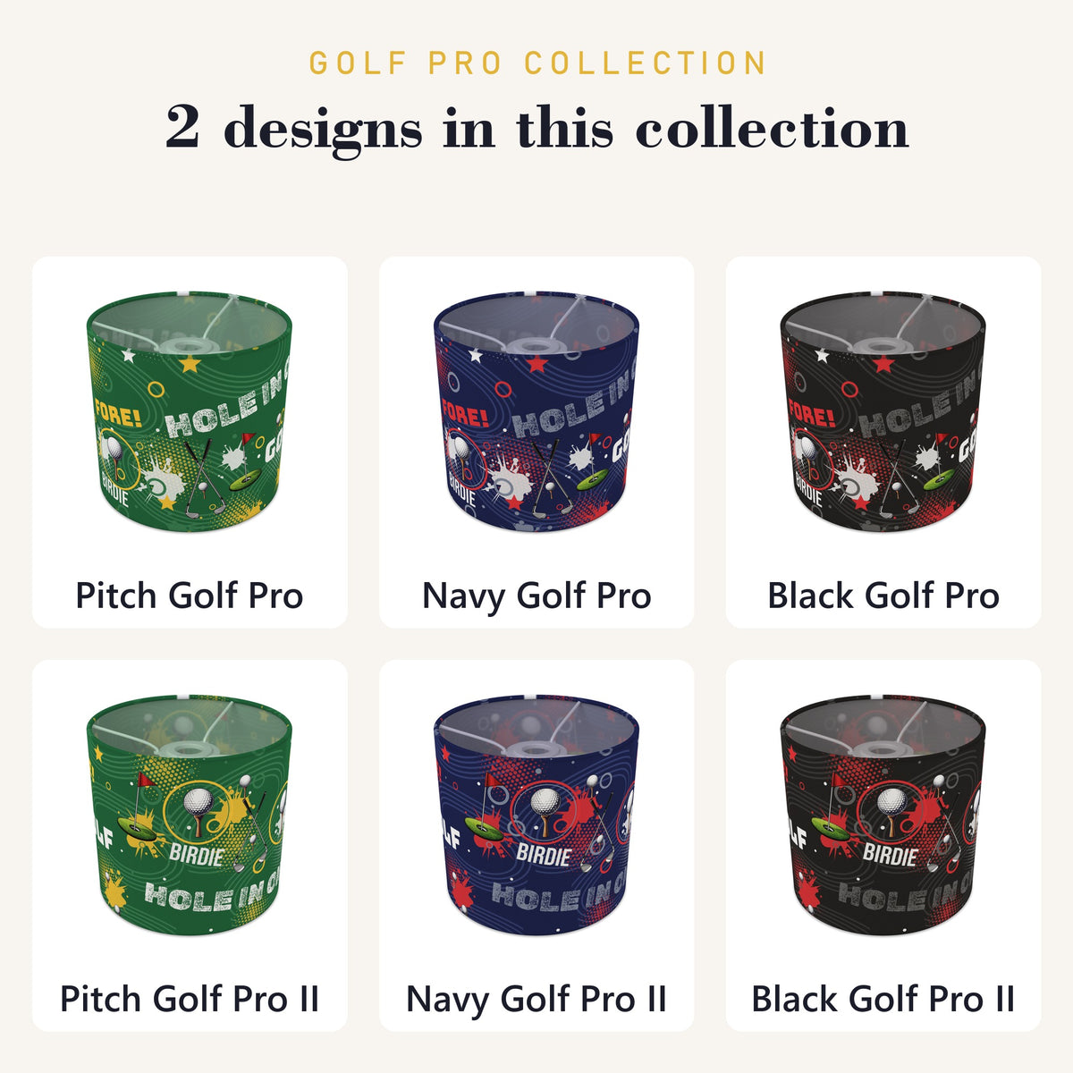 Navy Golf Pro II lampshade - 20cm x 18.5cm Ceiling - photo 8