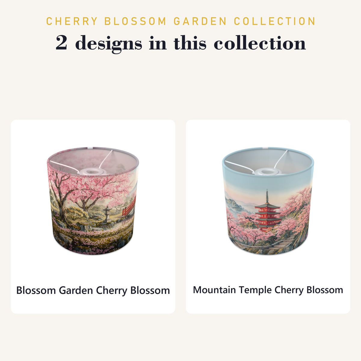 Cherry Blossom Garden wraparound lampshade - Blossom Garden - photo 9