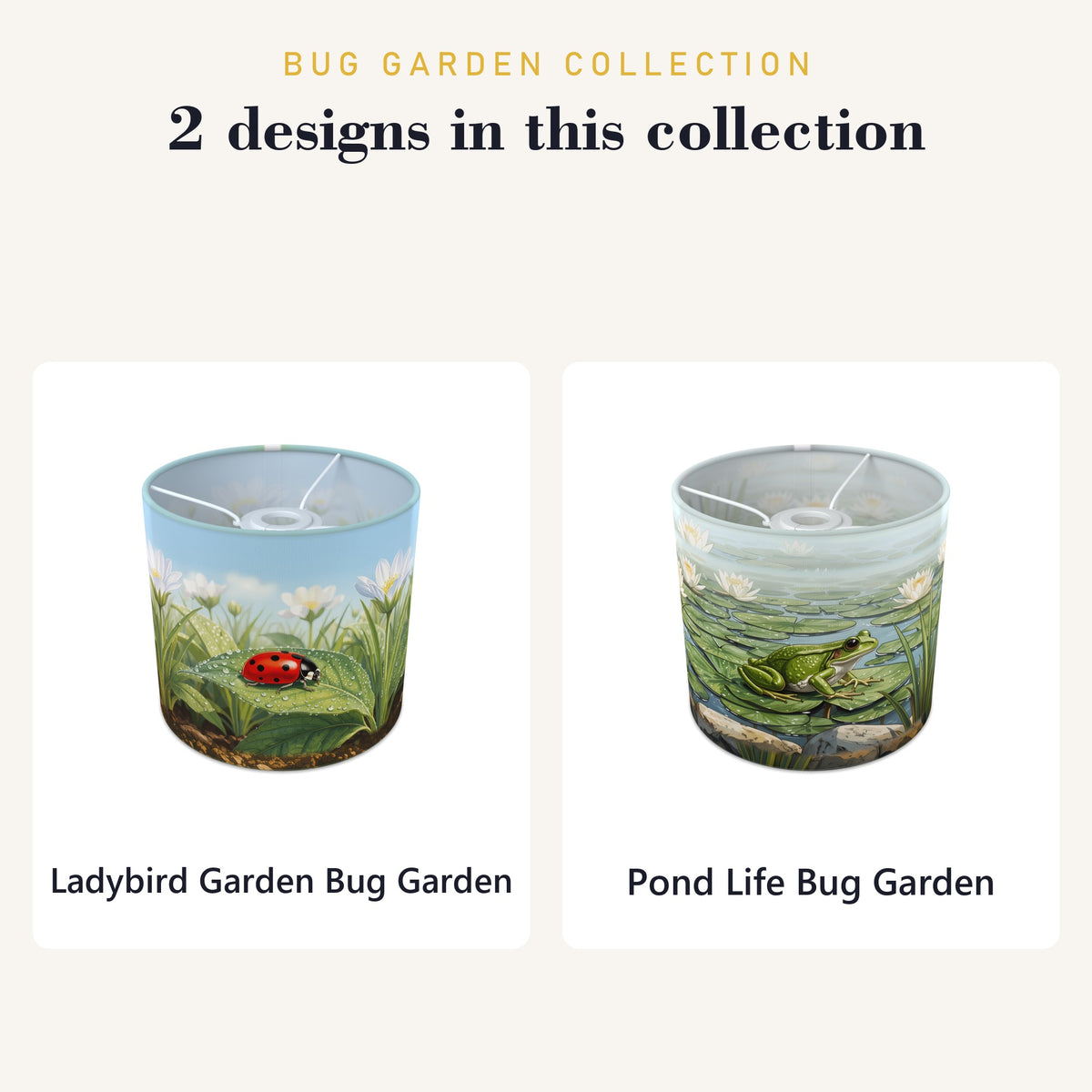 Bug Garden wraparound lampshade - Ladybird Garden - photo 9