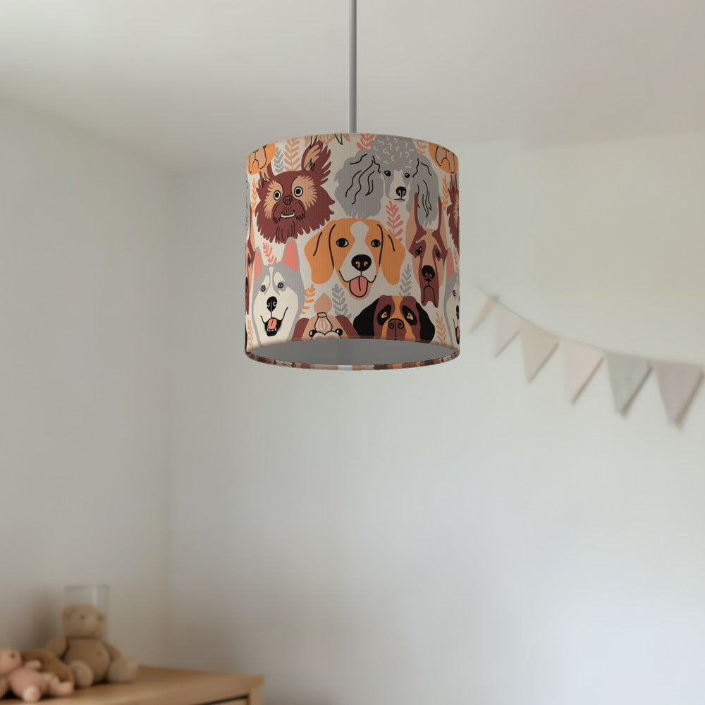 Adorable Puppy Dog Pattern lampshade