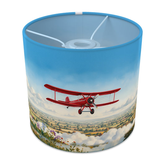 Sky Planes wraparound lampshade - Vintage Flight - main photo