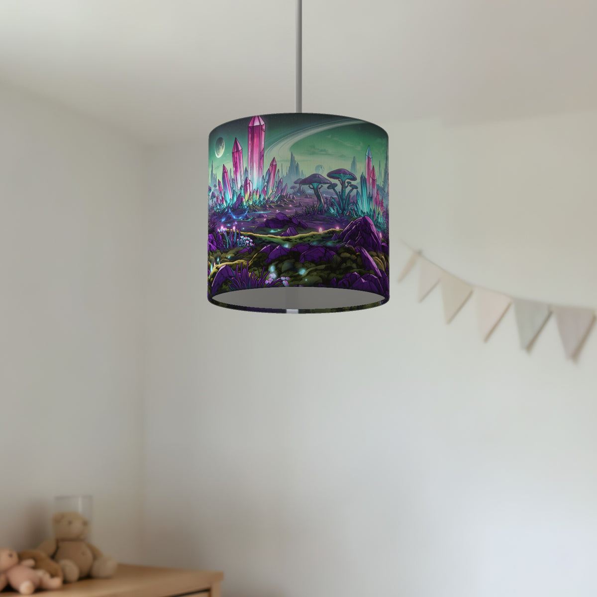 Alien Planet wraparound lampshade - Crystal Planet - photo 4