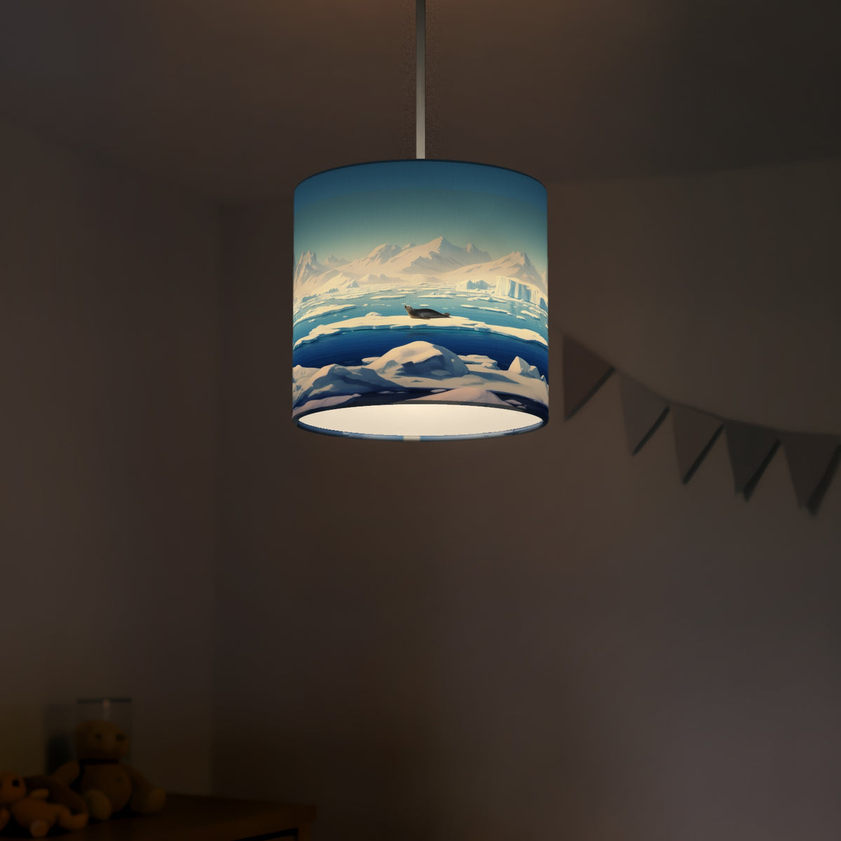Arctic Panorama wraparound lampshade - Polar Ice - photo 5