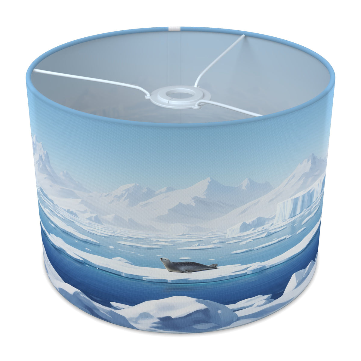 Polar Ice Arctic Panorama lampshade - 30cm x 21cm Ceiling