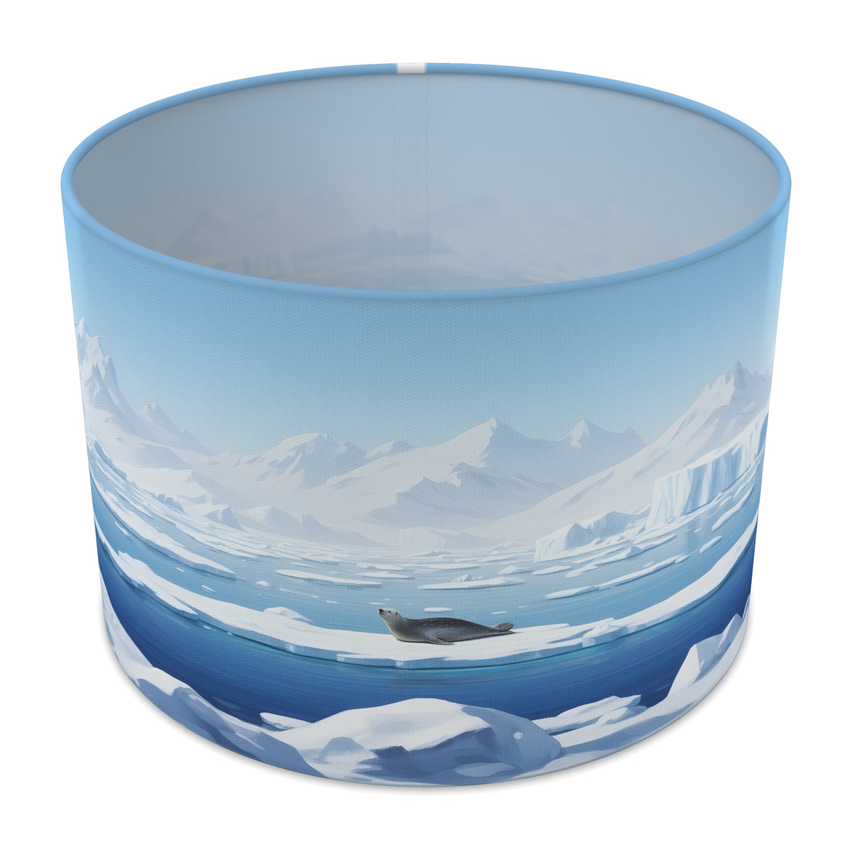 Polar Ice Arctic Panorama lampshade - 30cm x 21cm Table
