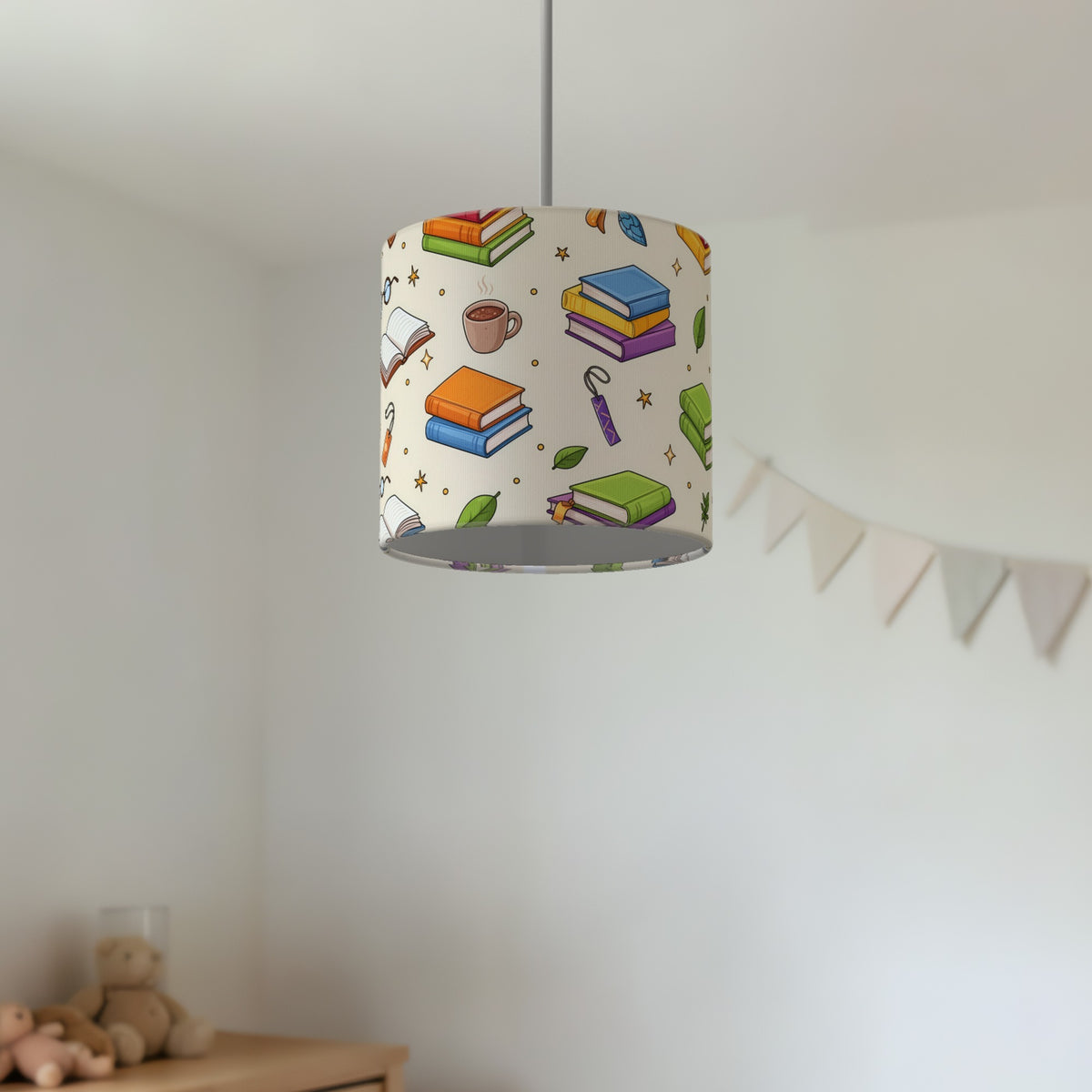 Cream Reading Nook lampshade - 20cm x 18.5cm Ceiling - photo 2