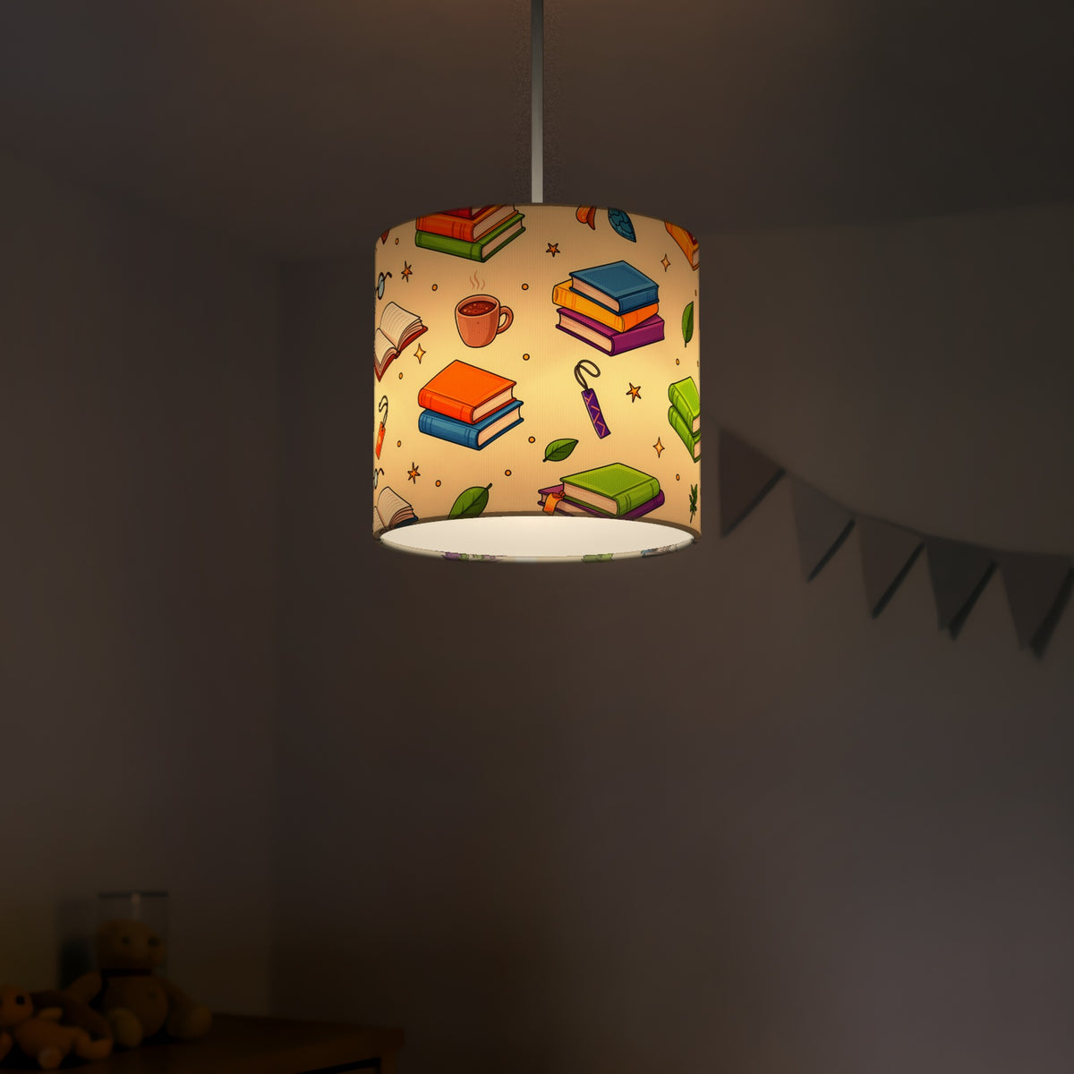 Cream Reading Nook lampshade - 20cm x 18.5cm Ceiling - photo 5