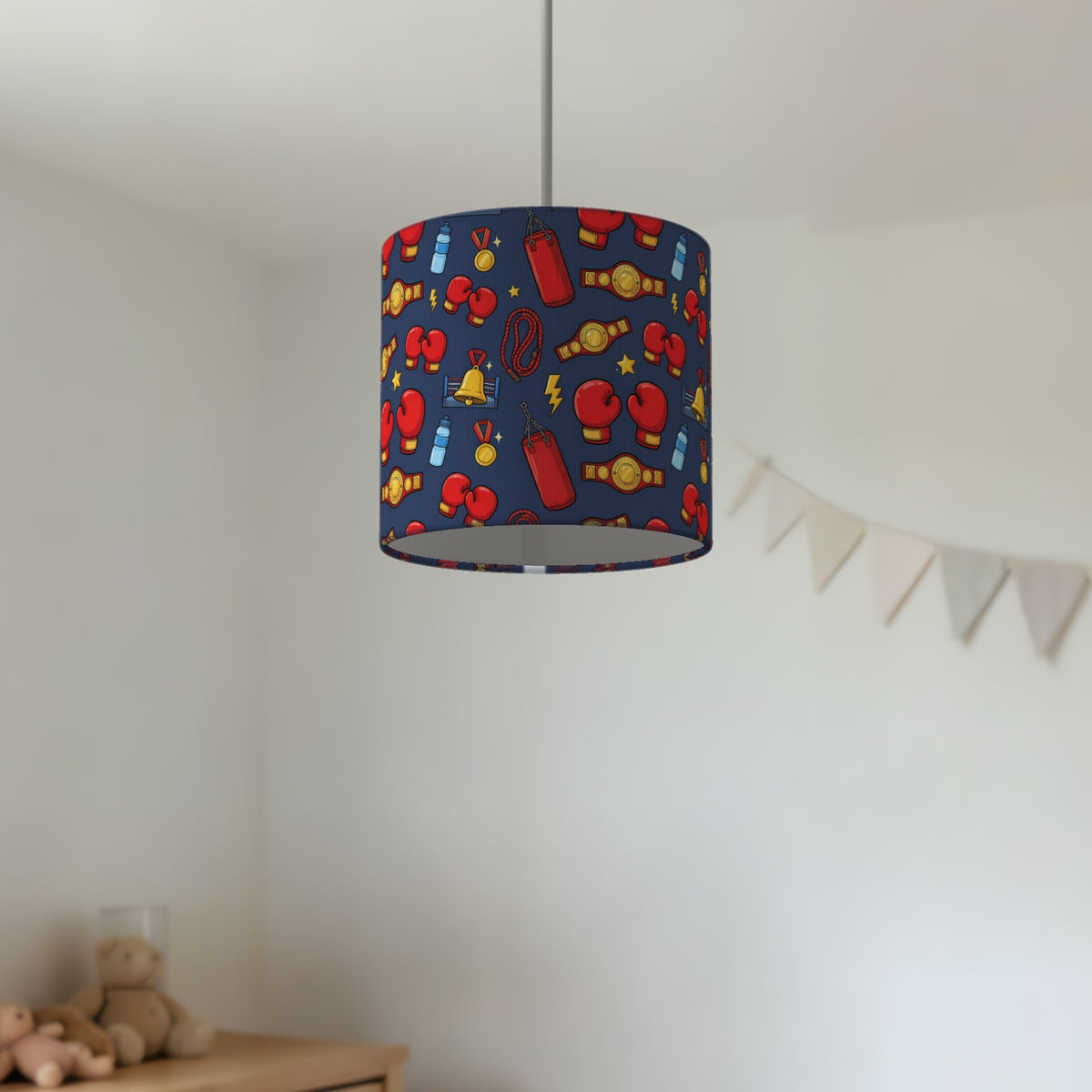 Navy Little Champ lampshade - 20cm x 18.5cm Ceiling - photo 2
