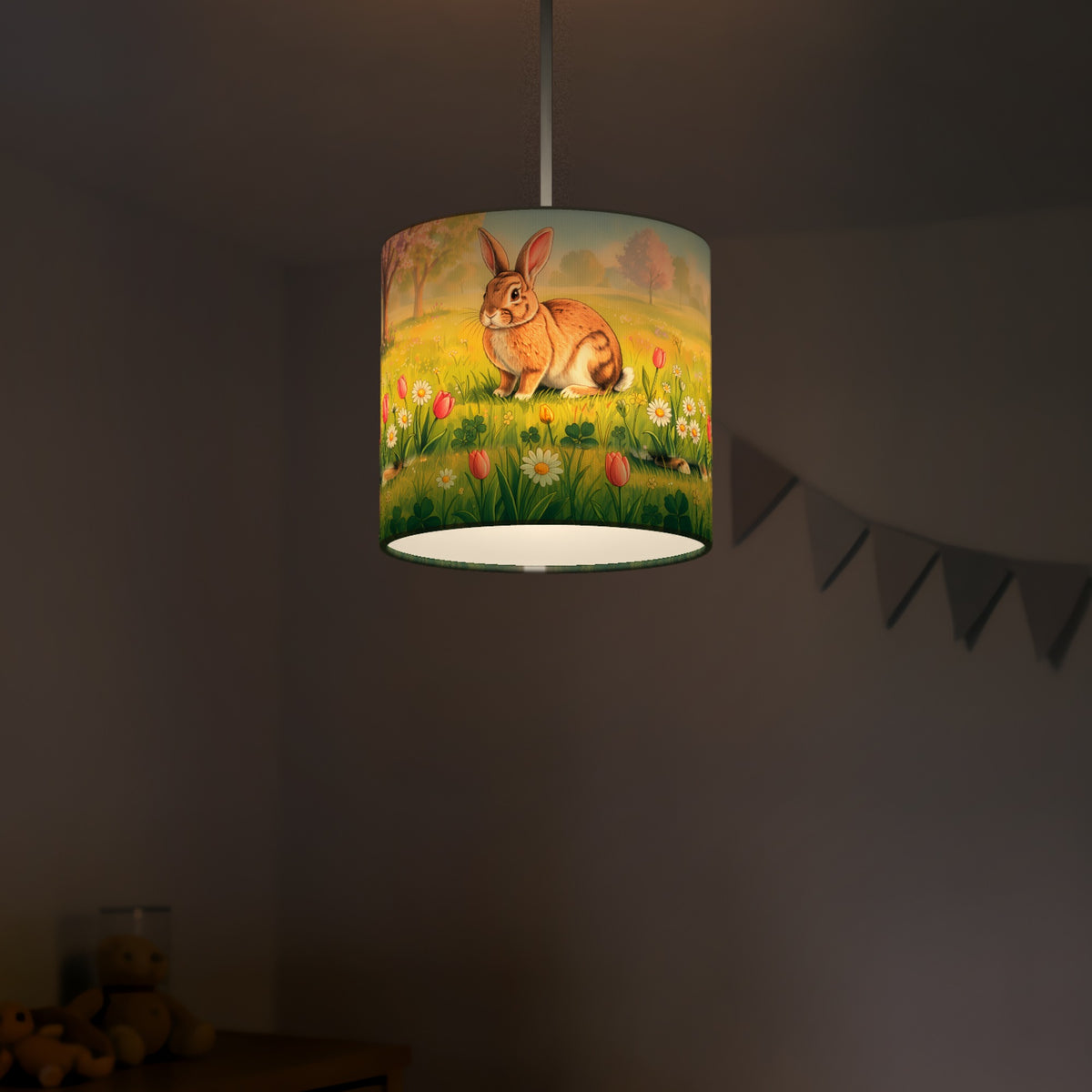Bunny Meadow wraparound lampshade - Spring Meadow - photo 5
