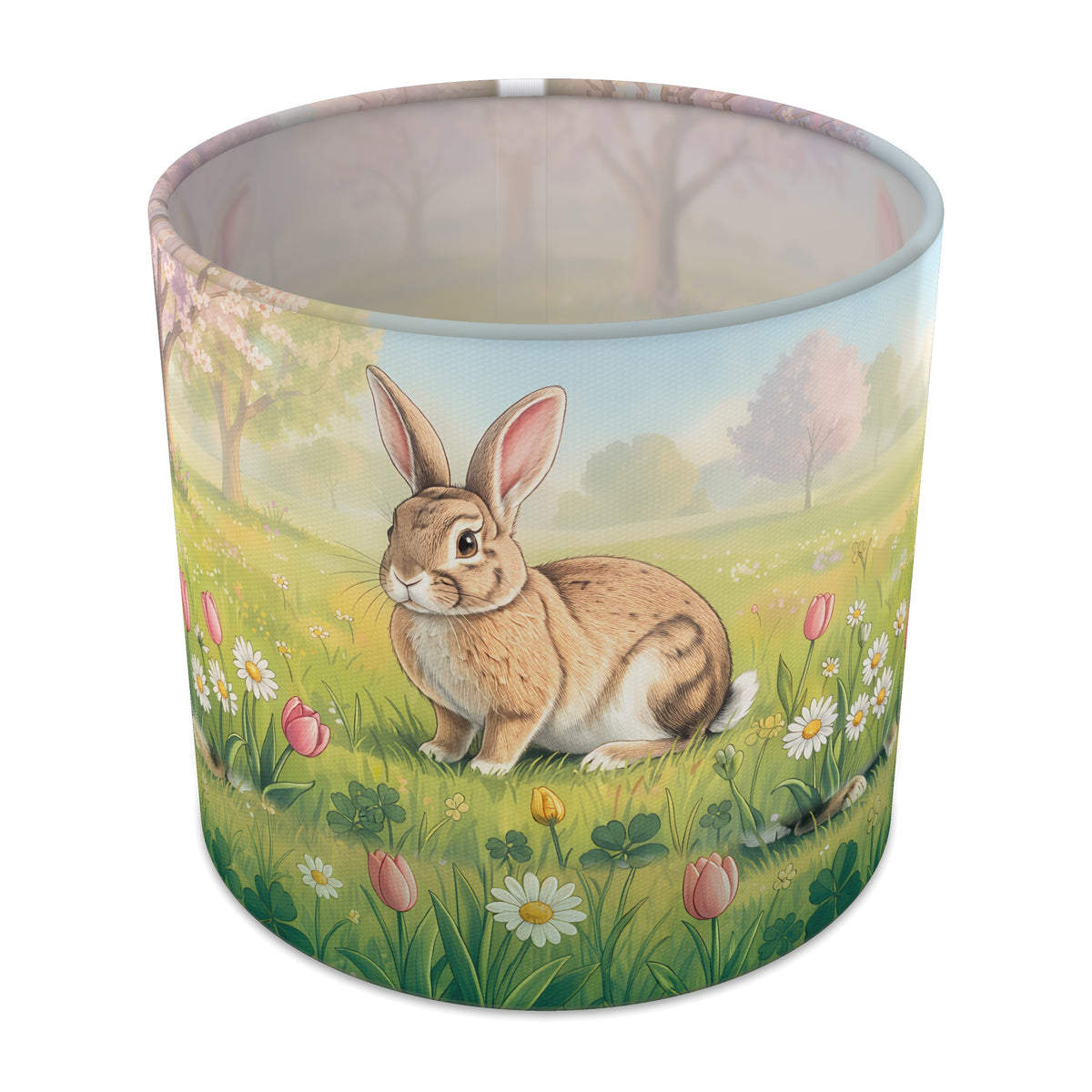 Spring Meadow Bunny Meadow lampshade - 20cm x 18.5cm Table