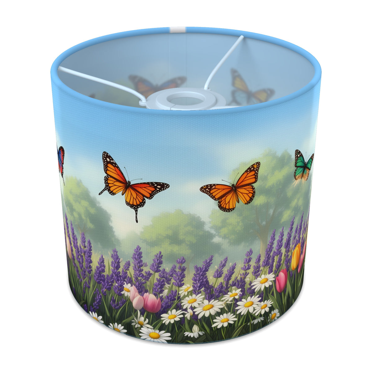 Butterfly Garden wraparound lampshade - Butterfly Meadow - main photo