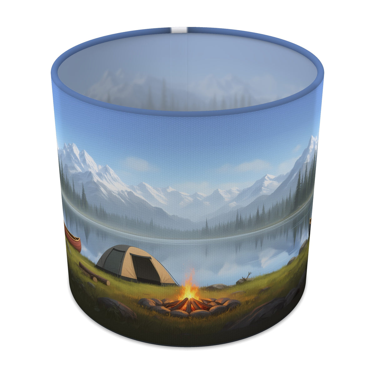 Lakeside Camp Camping Adventure lampshade - 20cm x 18.5cm Table