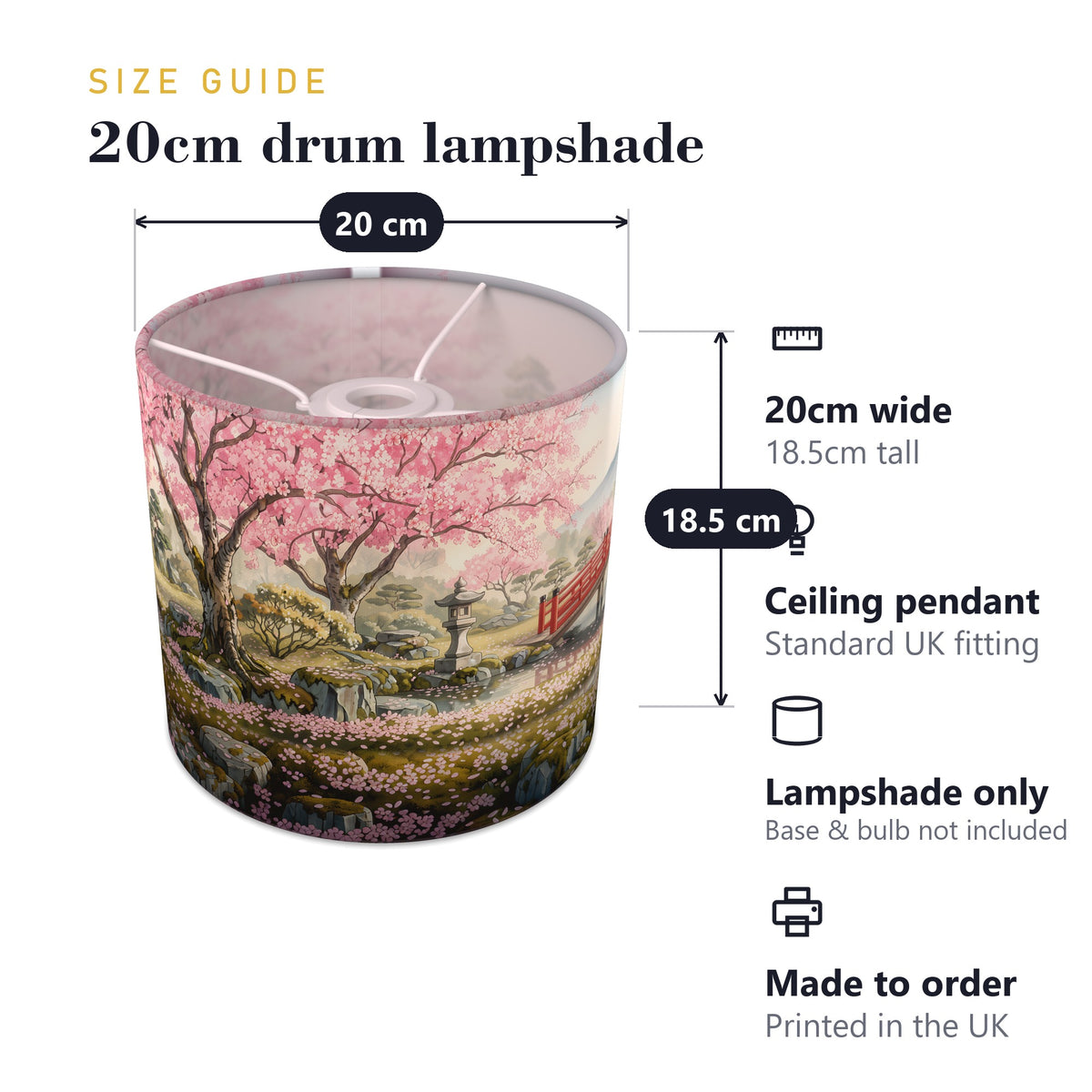 Cherry Blossom Garden wraparound lampshade - Blossom Garden - photo 7