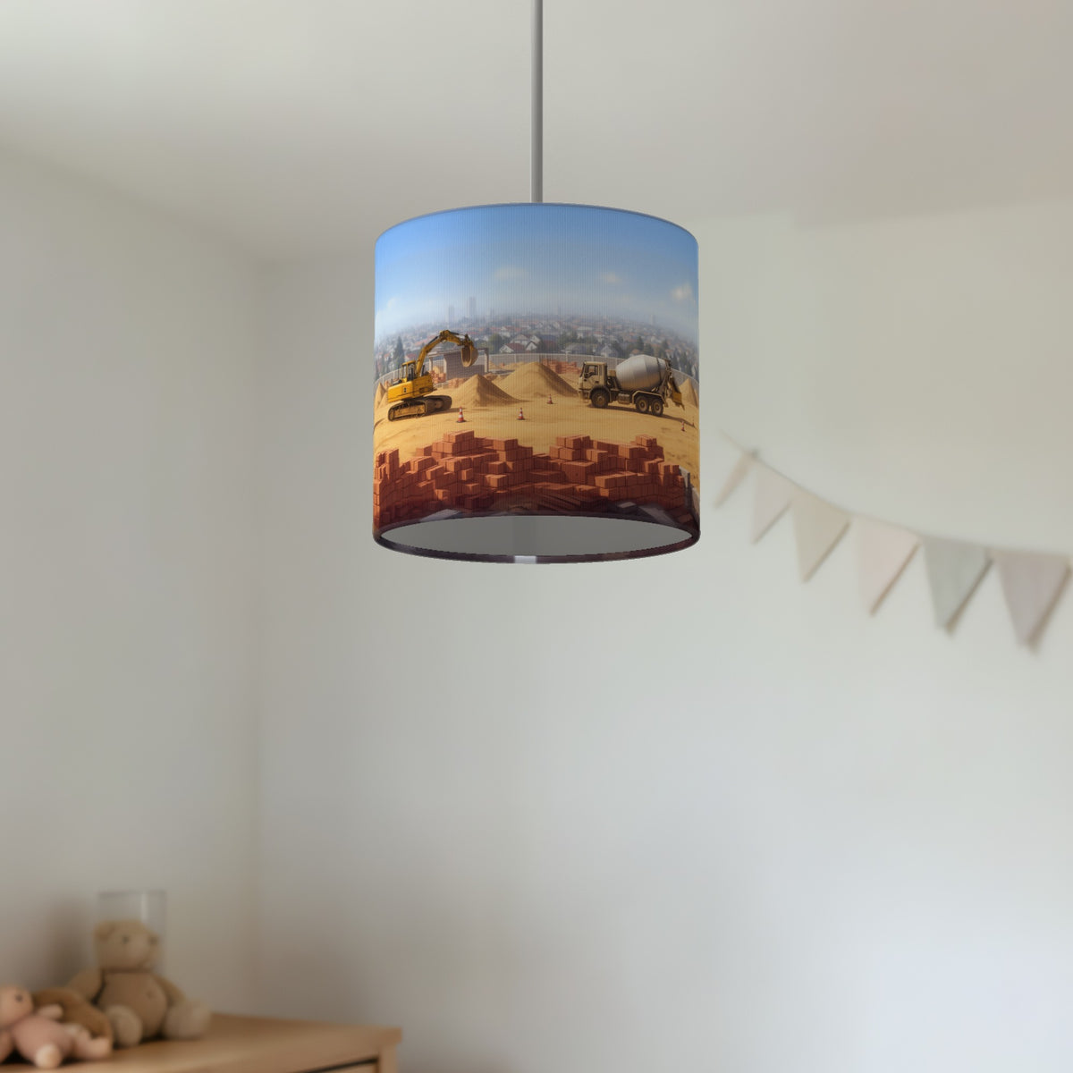 Busy Builders wraparound lampshade - Building Site - photo 4