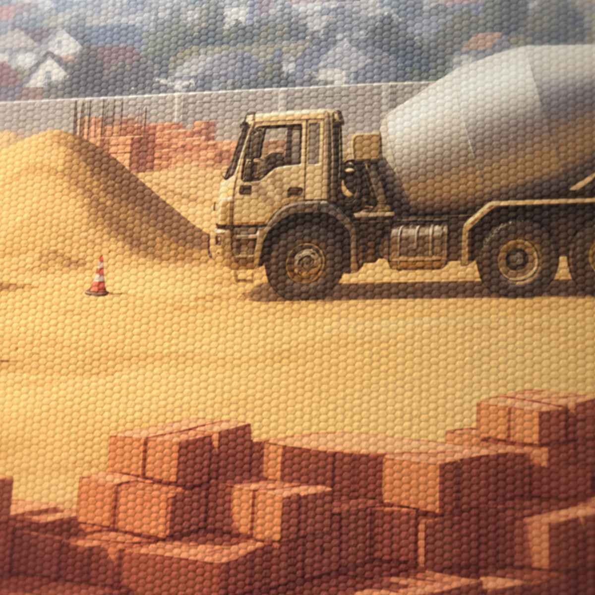 Busy Builders wraparound lampshade - Building Site - photo 8